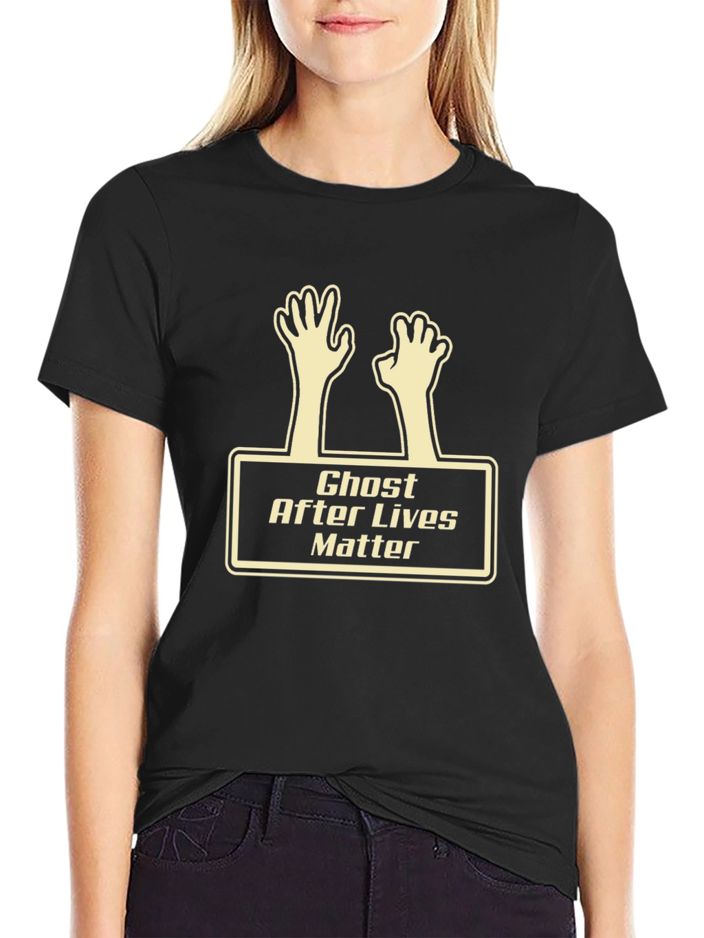 Ghost After Lives Matter Funny Graphic Tee