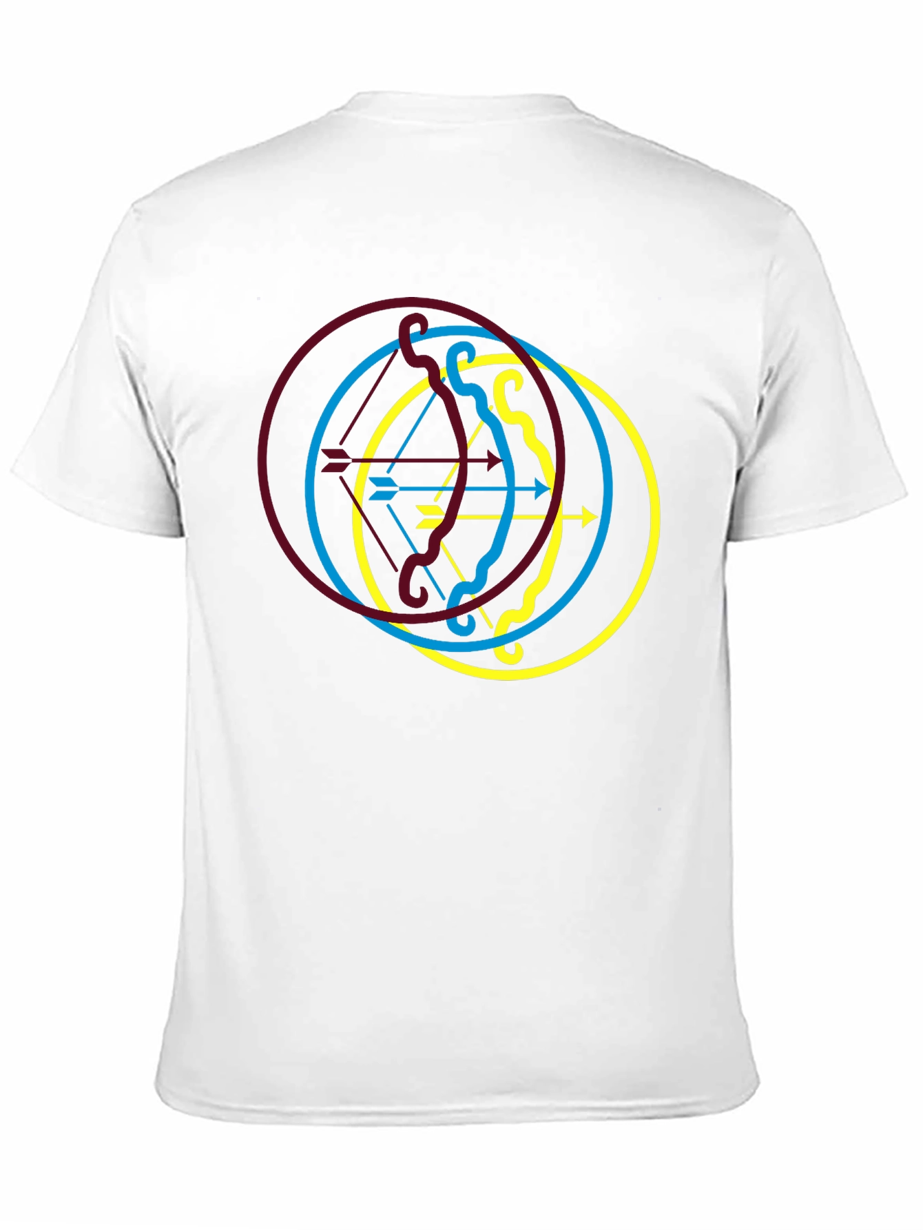 Archery Arrow Circle Graphic Black Tee