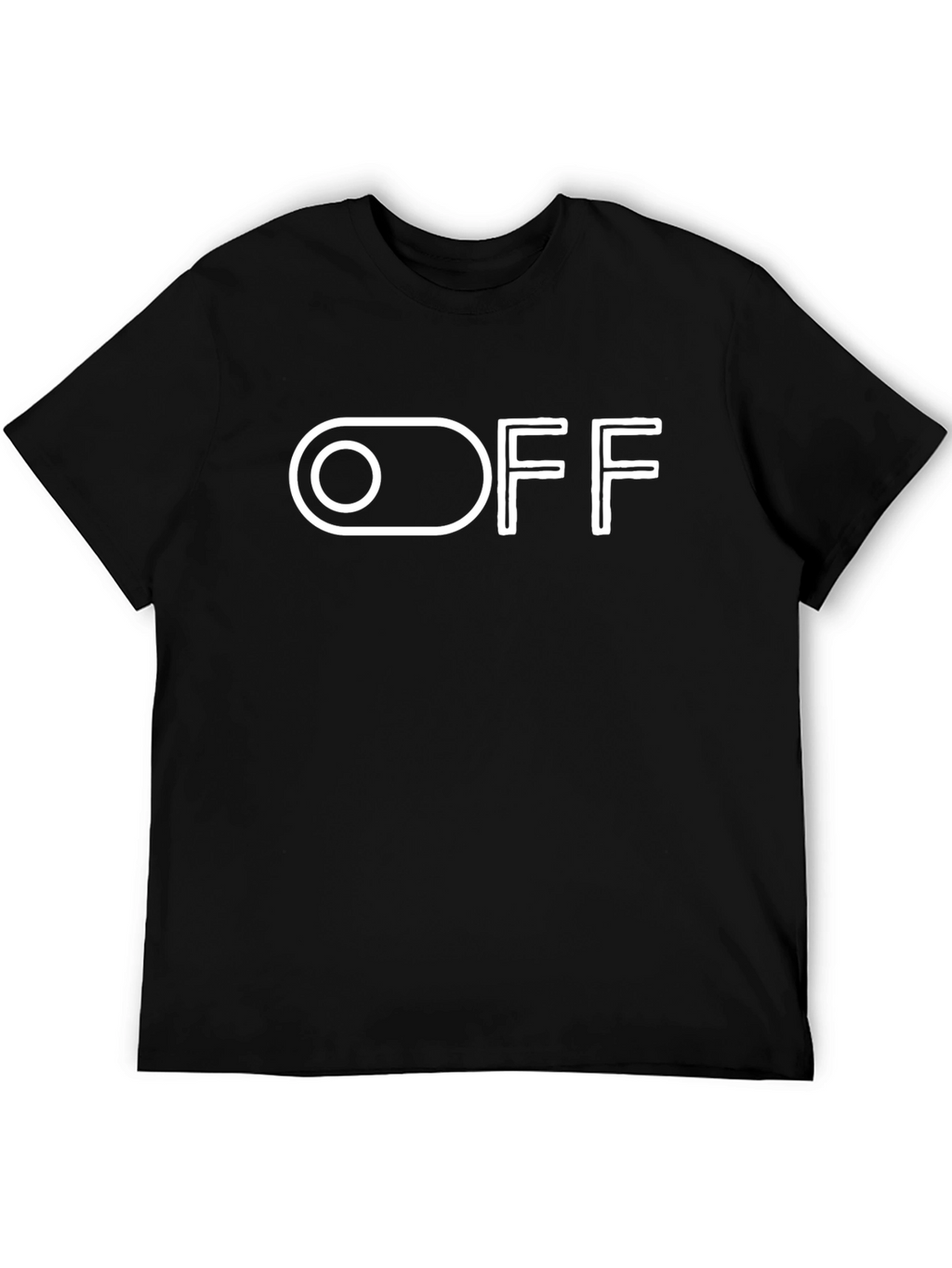 Black T-Shirt with OFF Switch Design