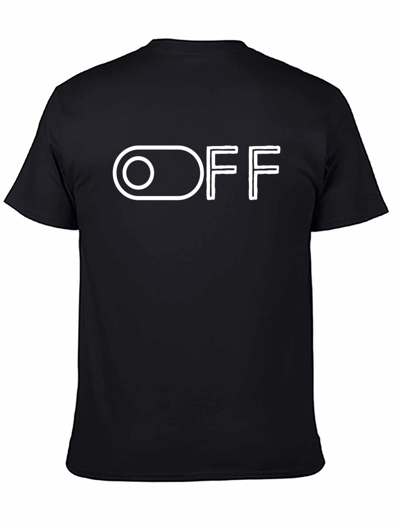 Black T-Shirt with OFF Switch Design