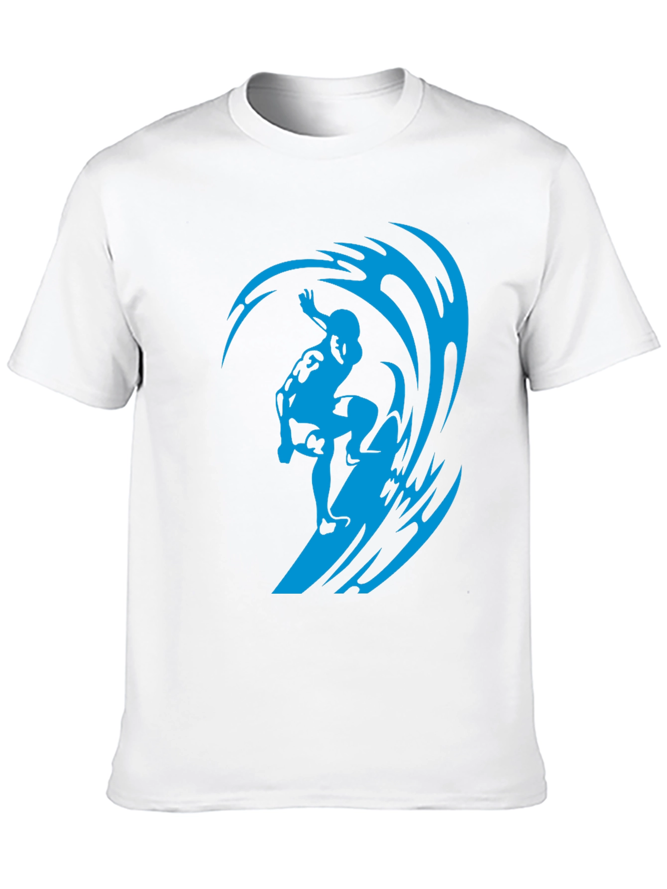 Surfer Wave Black T-Shirt
