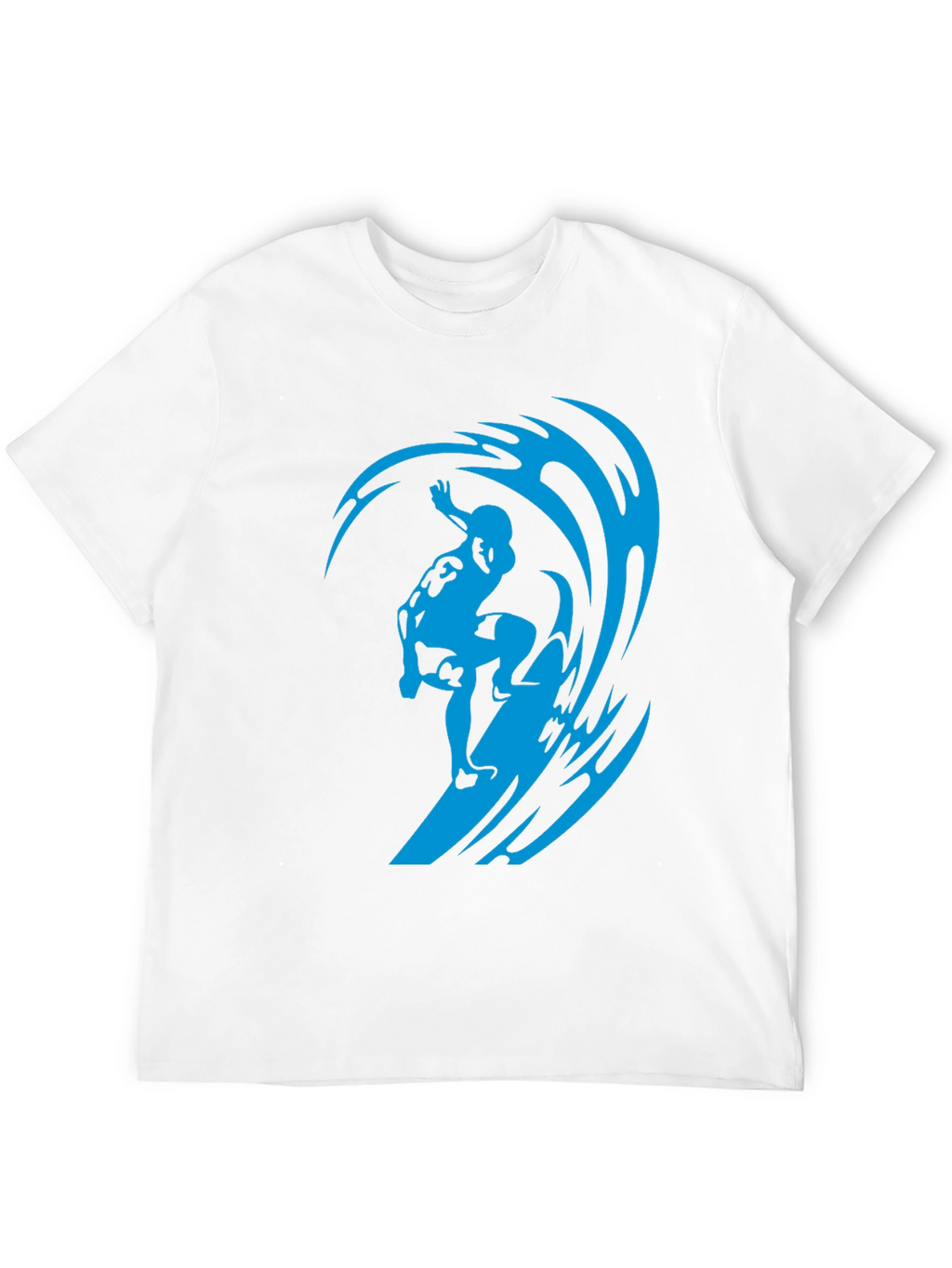 Surfer Wave Black T-Shirt