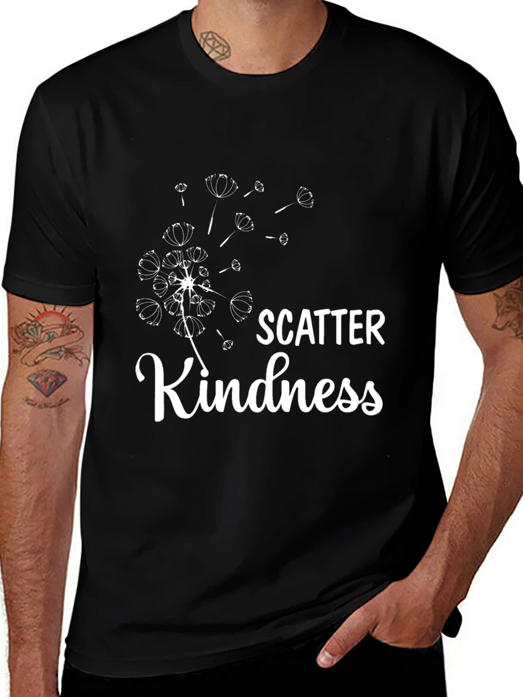 Scatter Kindness T-Shirt - Positive Graphic Tee