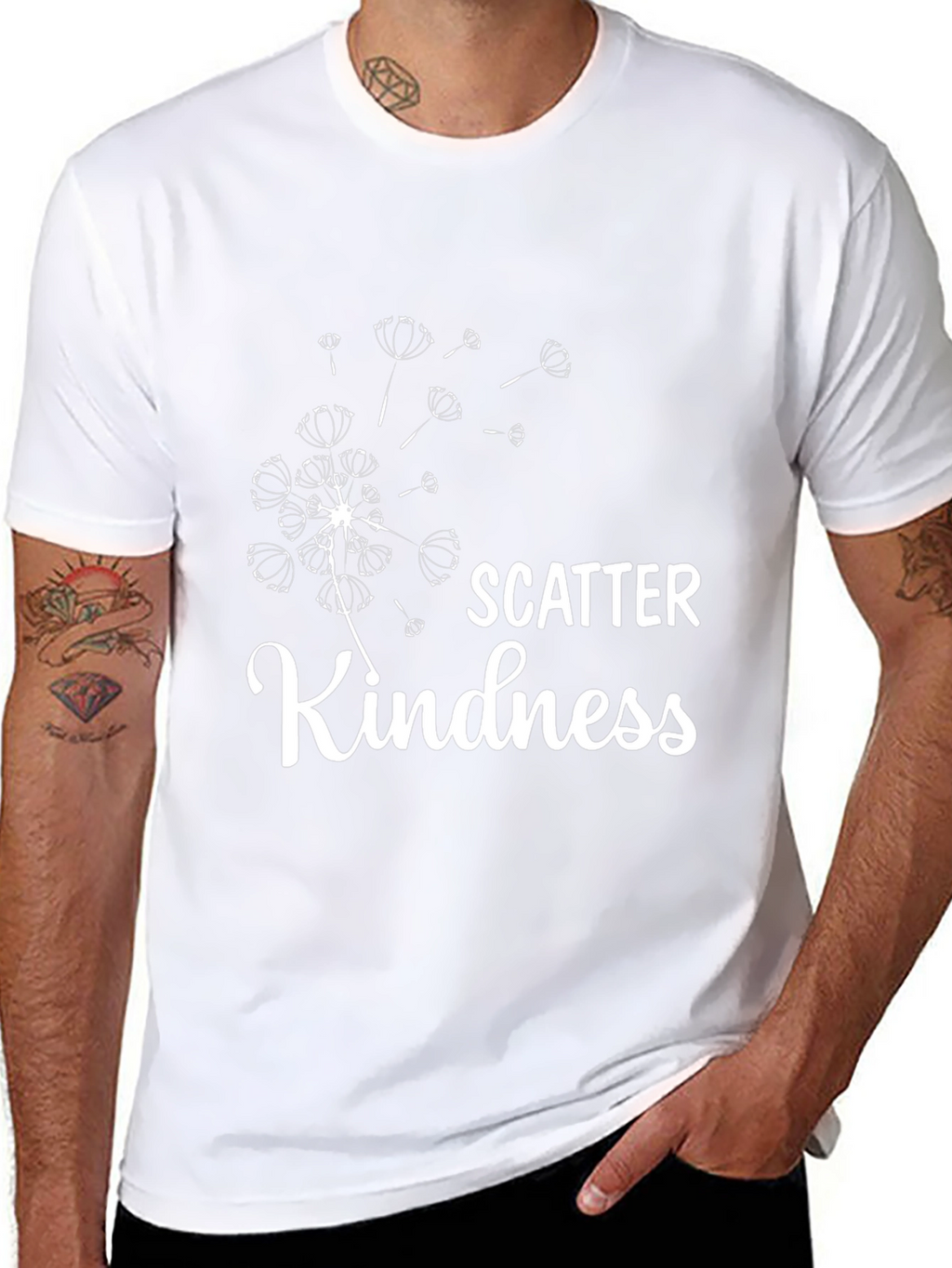 Scatter Kindness T-Shirt - Positive Graphic Tee