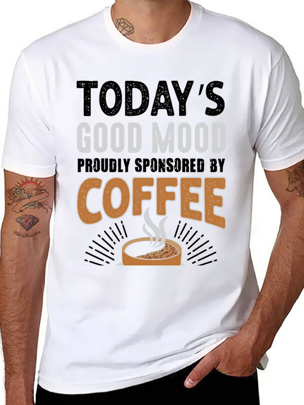 Todays Good Mood Coffee Sponsored T-Shirt