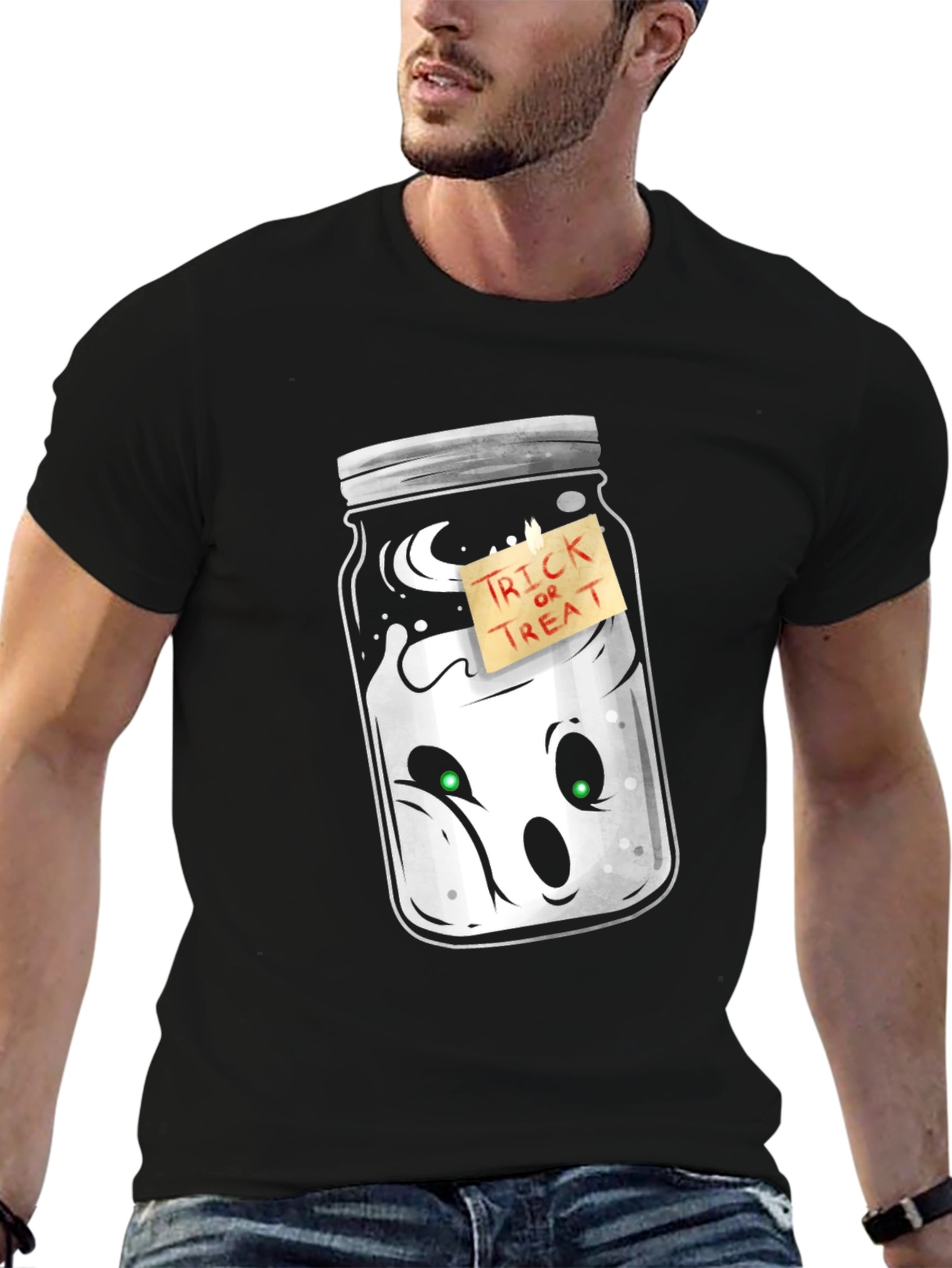 Ghost in a Jar Halloween T-Shirt