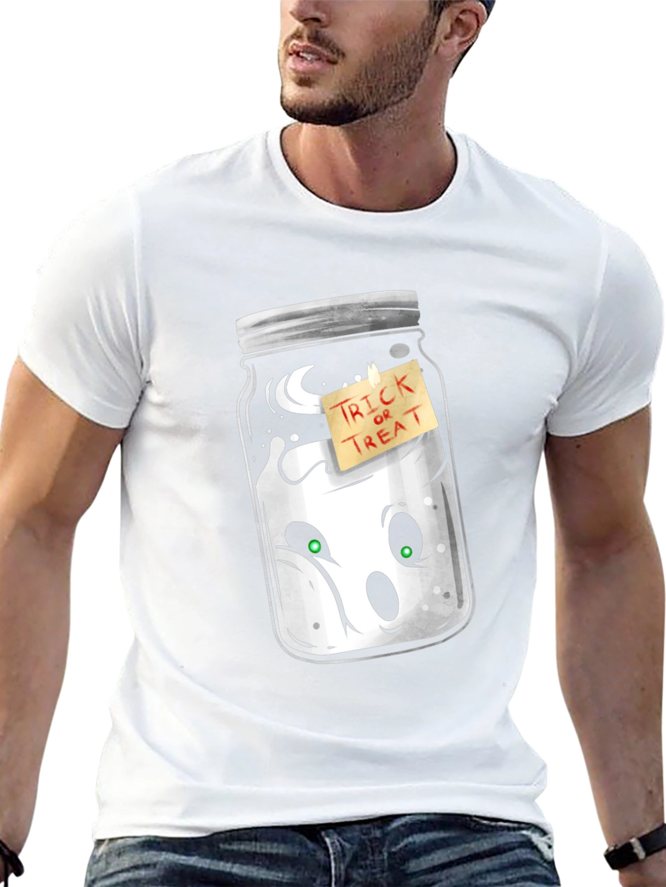 Ghost in a Jar Halloween T-Shirt