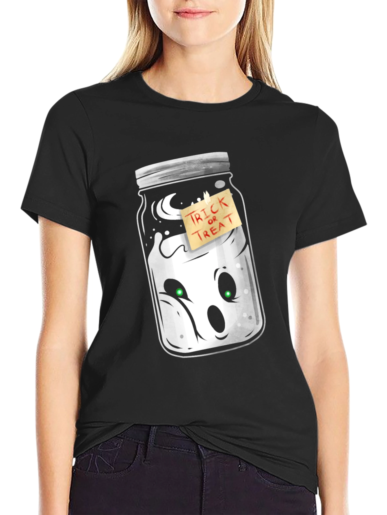 Ghost in a Jar Halloween T-Shirt