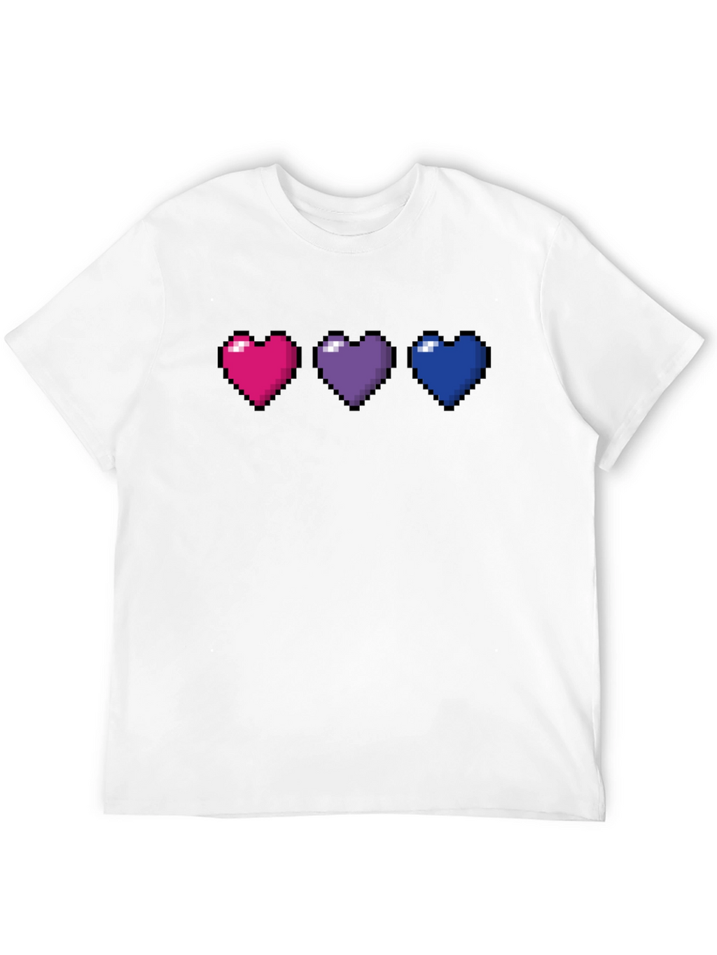 Pixel Hearts LGBTQ+ Pride T-Shirt
