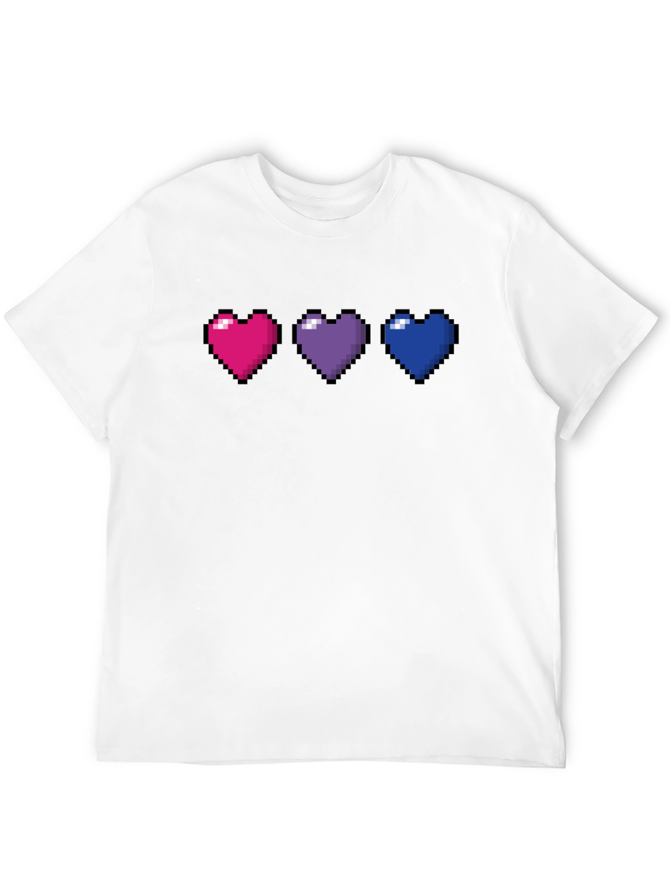 Pixel Hearts LGBTQ+ Pride T-Shirt