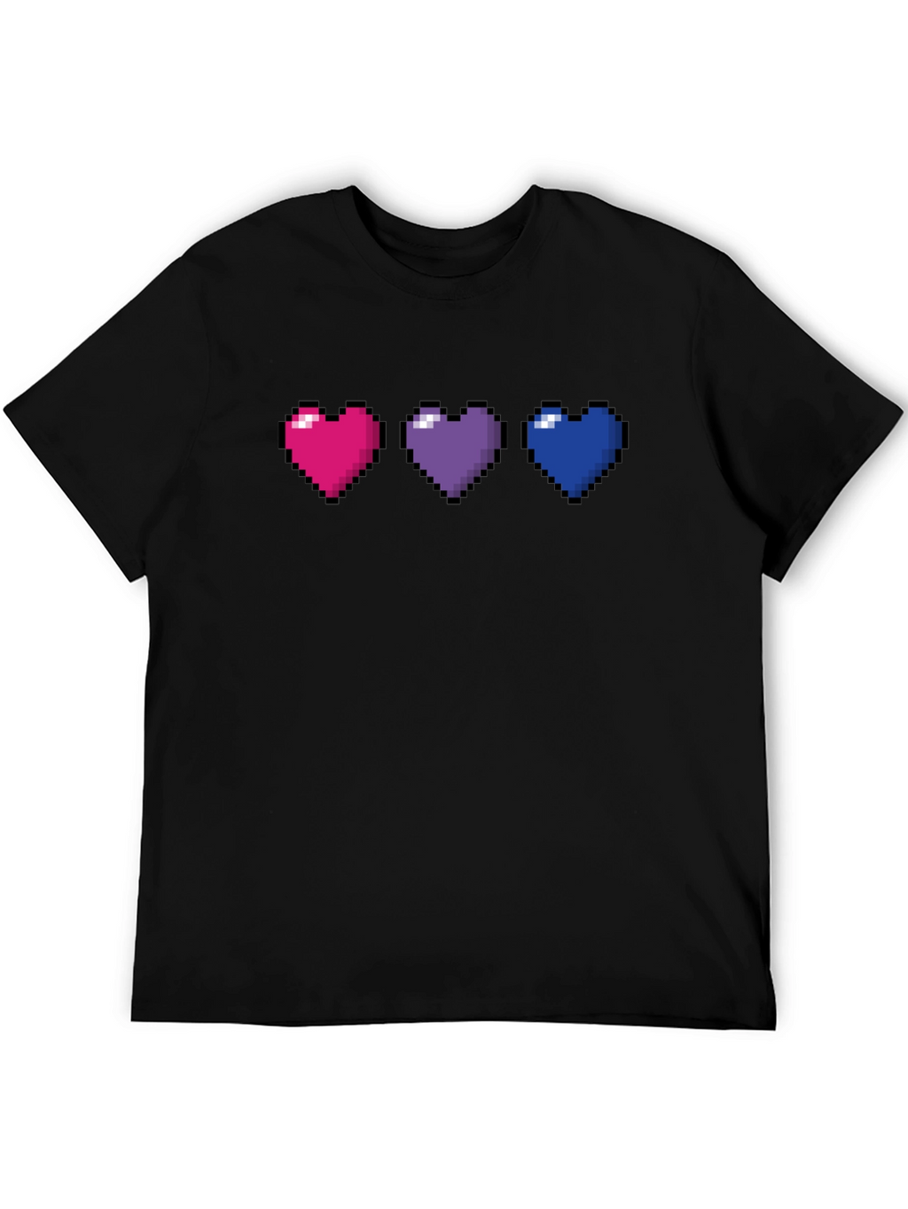 Pixel Hearts LGBTQ+ Pride T-Shirt