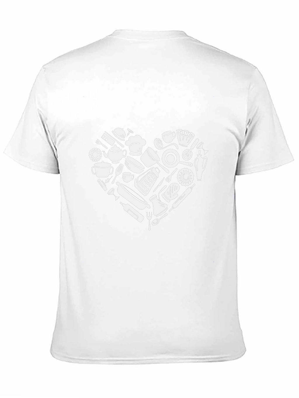 Chefs Heart T-Shirt - Cookware Design