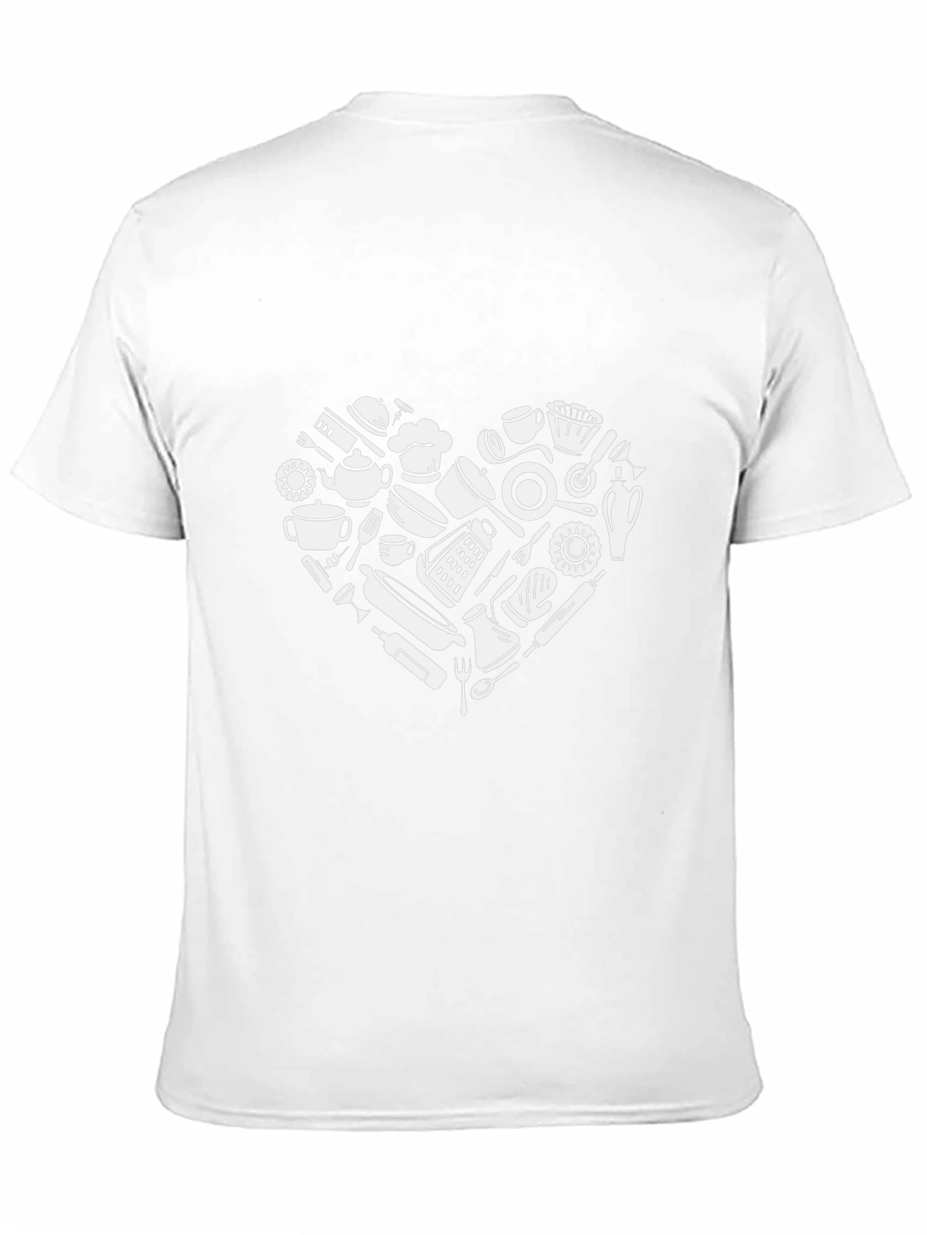 Chefs Heart T-Shirt - Cookware Design