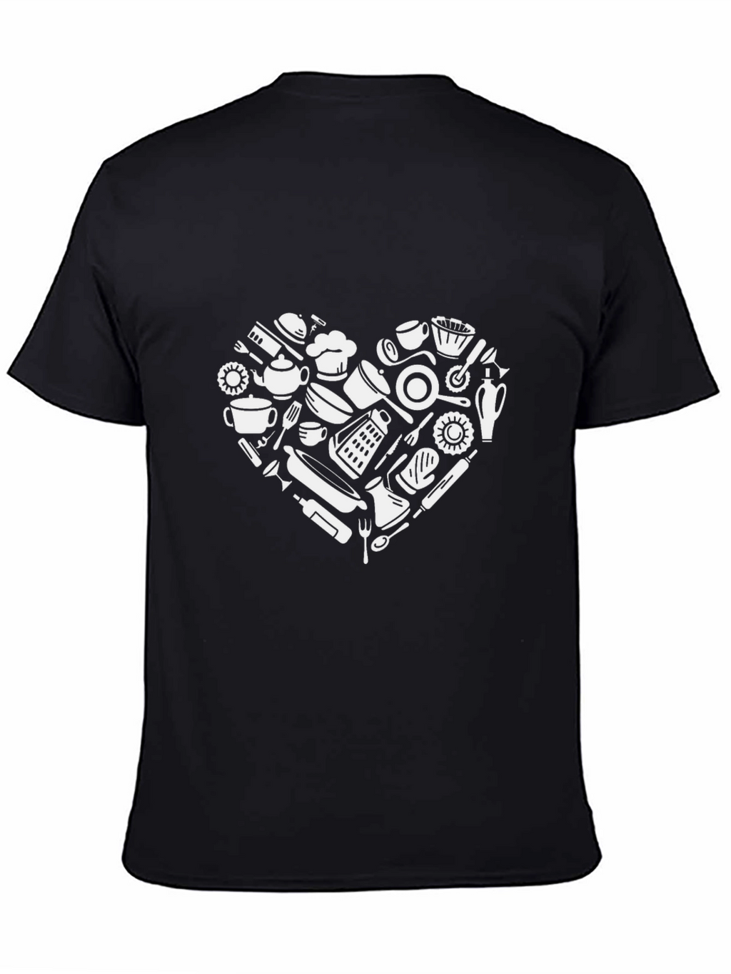 Chefs Heart T-Shirt - Cookware Design