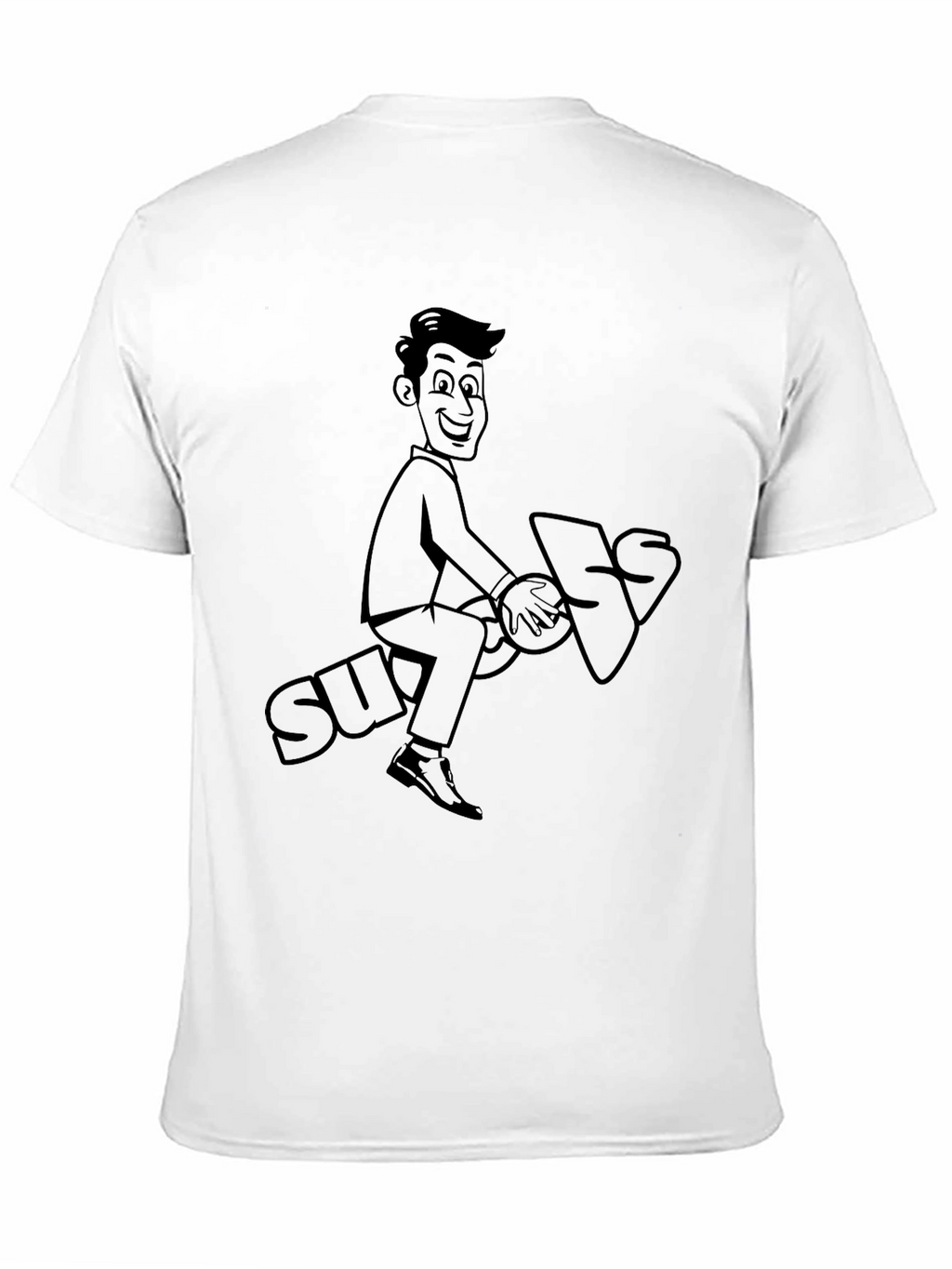 Cartoon Graphic Tee - Ride the Suggestion!