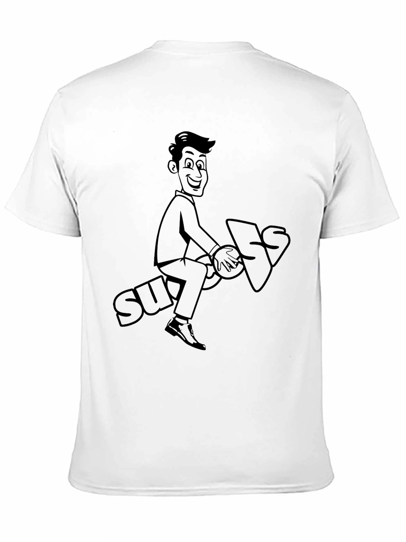 Cartoon Graphic Tee - Ride the Suggestion!