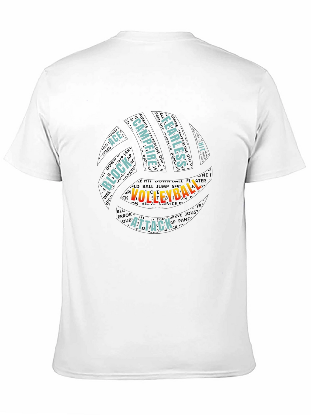 Volleyball Word Art T-Shirt