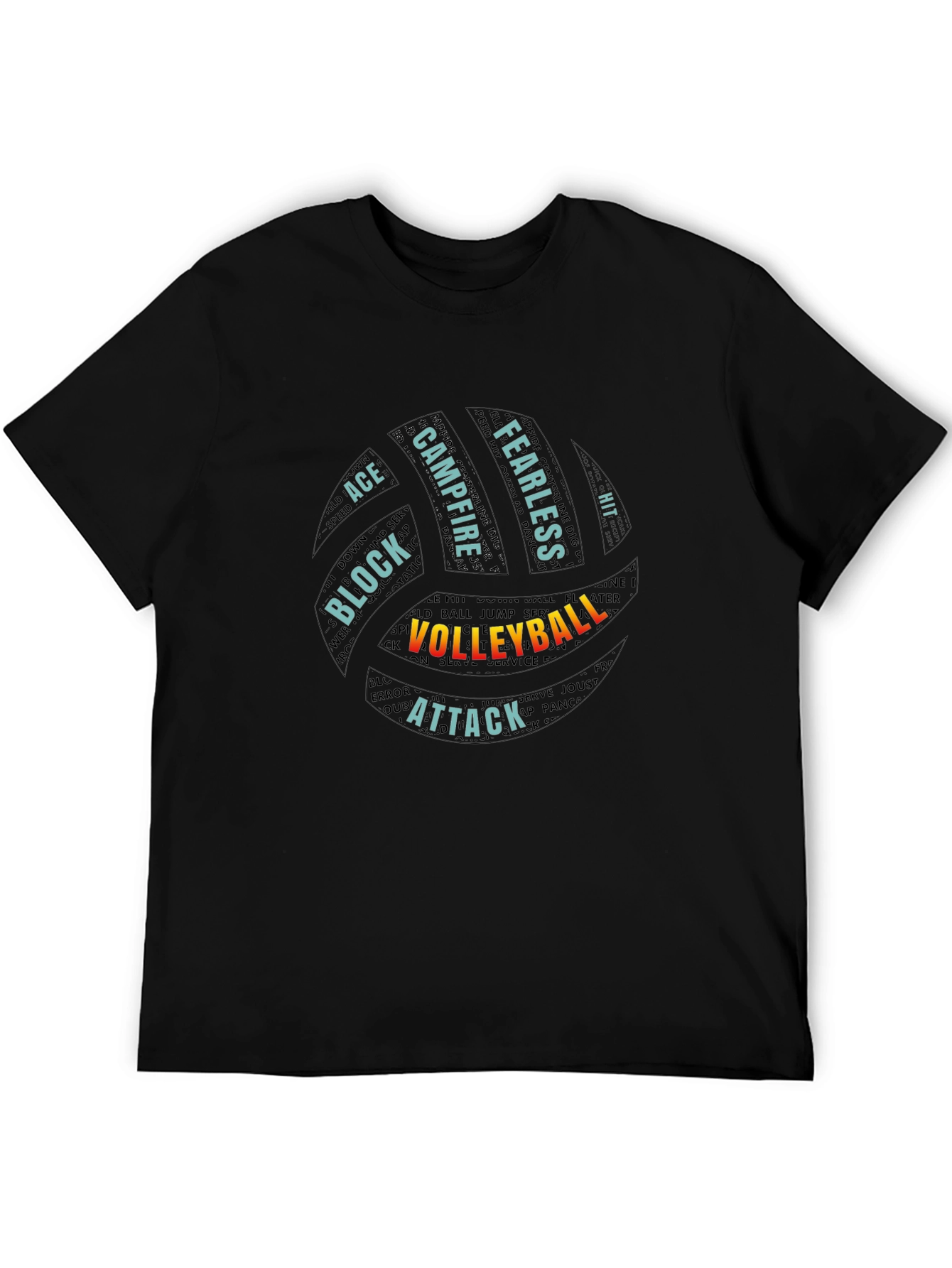 Volleyball Word Art T-Shirt