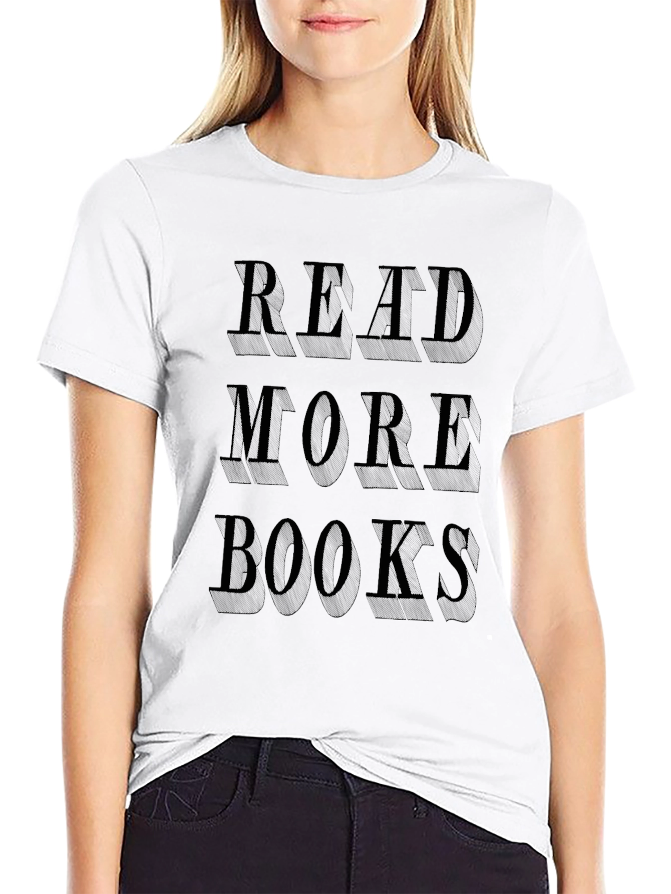 Read More Books Black Graphic Tee