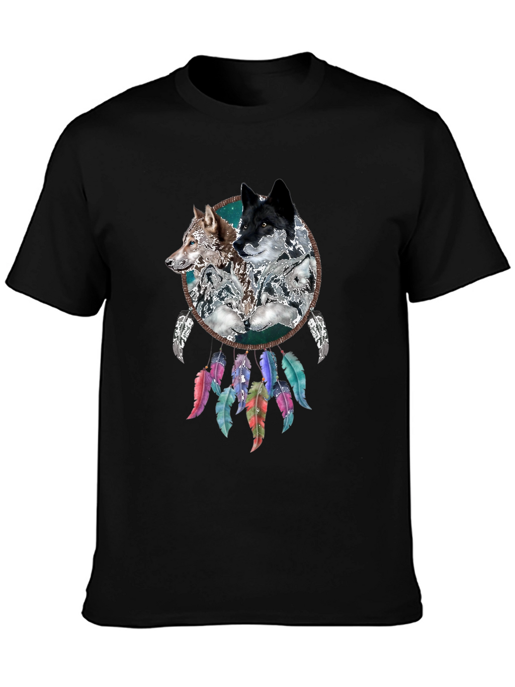 Wolf Dreamcatcher Graphic Tee