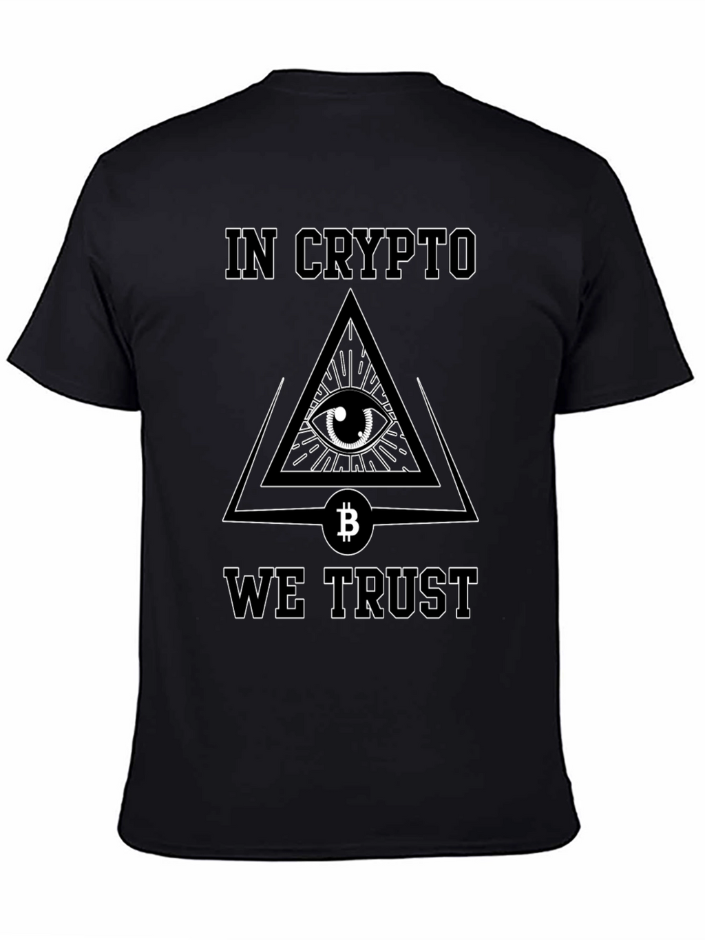 In Crypto We Trust T-Shirt Bitcoin All Seeing Eye