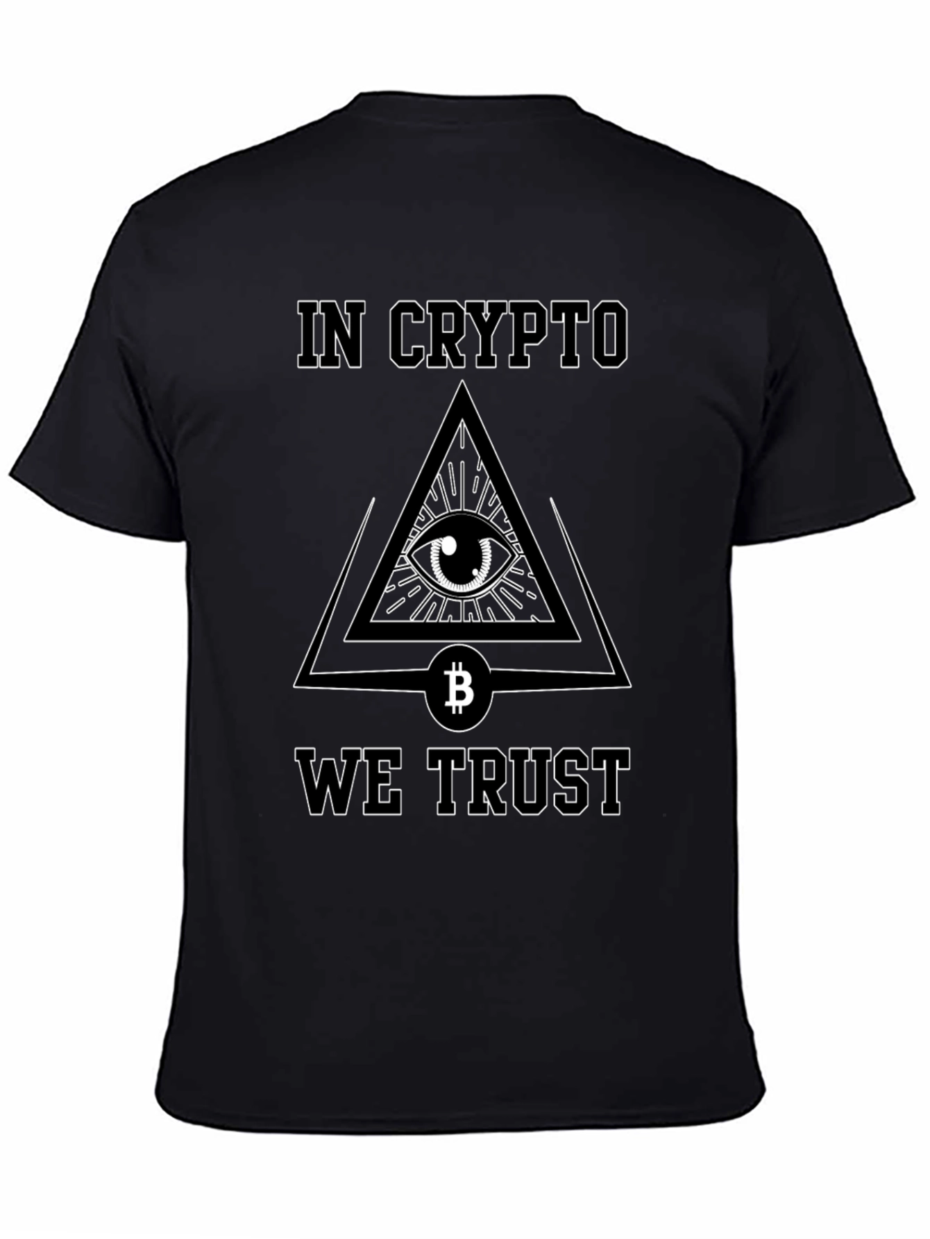 In Crypto We Trust T-Shirt Bitcoin All Seeing Eye