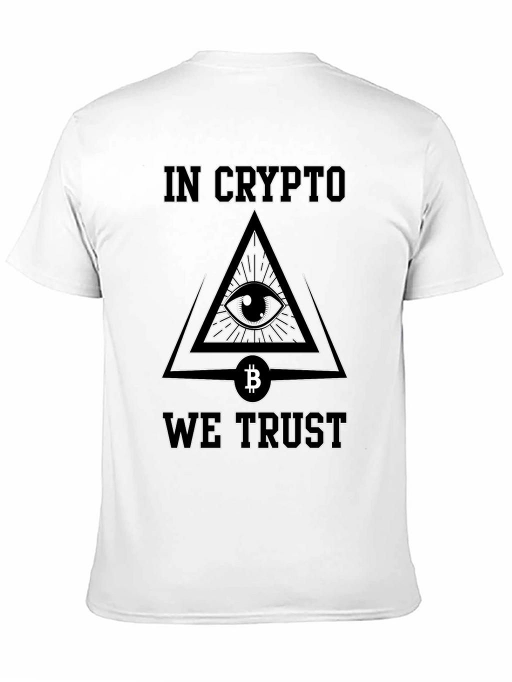 In Crypto We Trust T-Shirt Bitcoin All Seeing Eye
