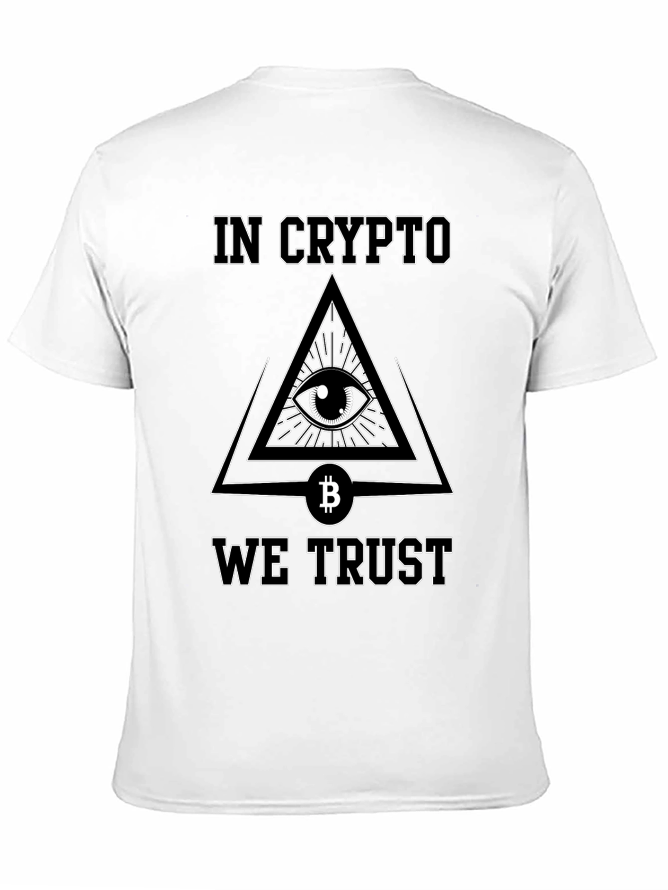 In Crypto We Trust T-Shirt Bitcoin All Seeing Eye