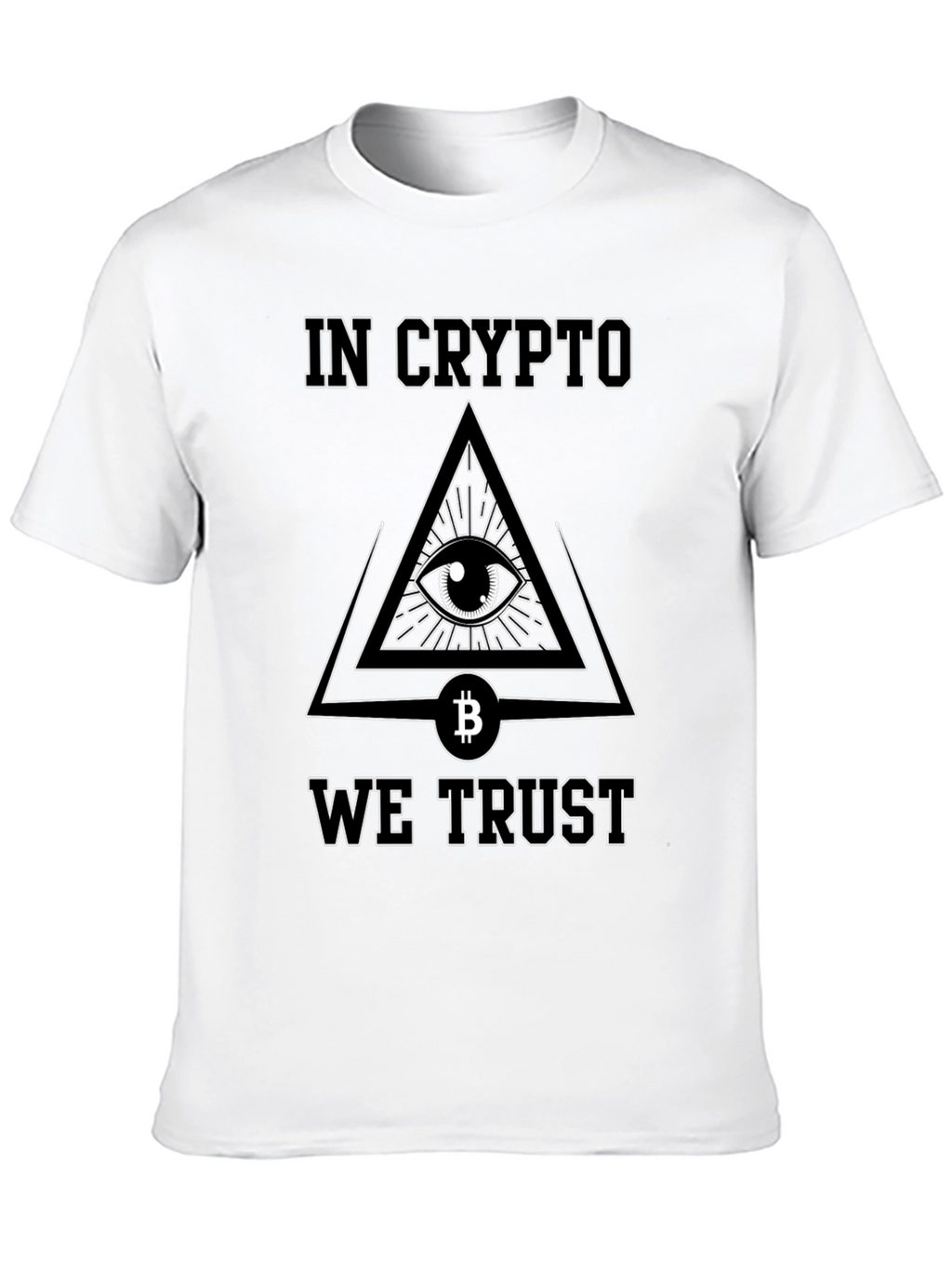 In Crypto We Trust T-Shirt Bitcoin All Seeing Eye