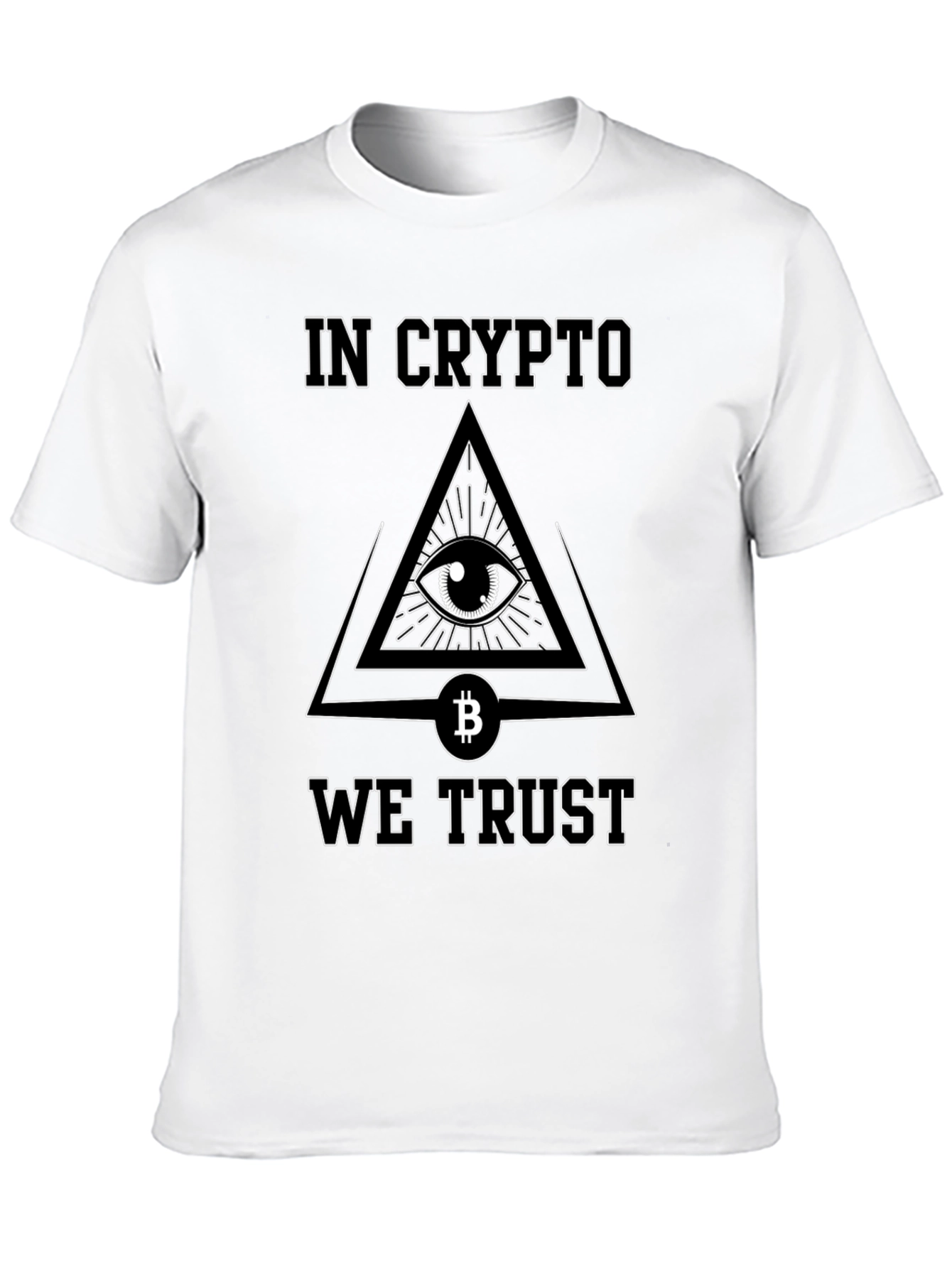 In Crypto We Trust T-Shirt Bitcoin All Seeing Eye
