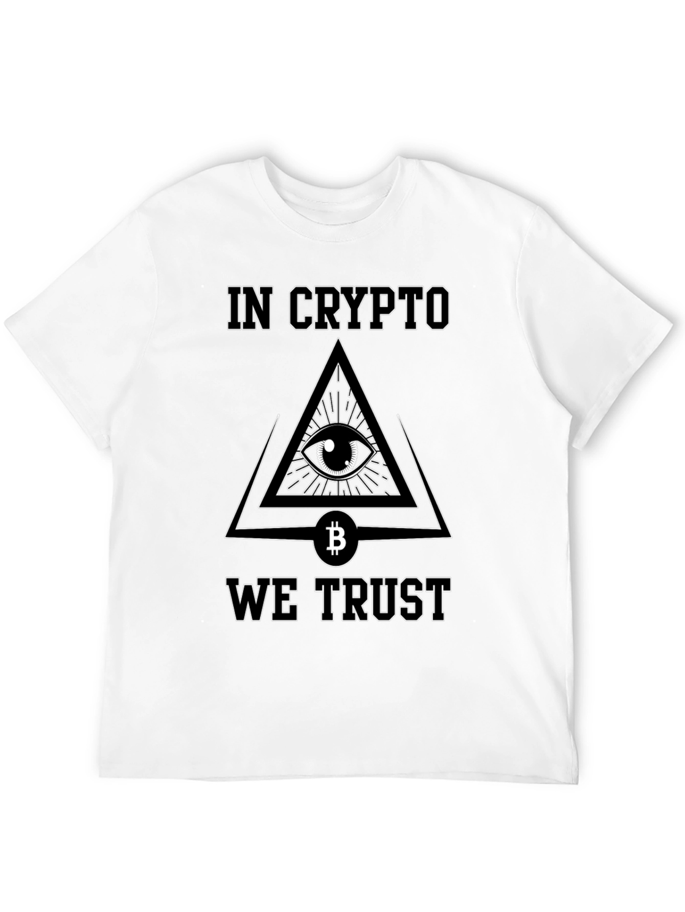 In Crypto We Trust T-Shirt Bitcoin All Seeing Eye