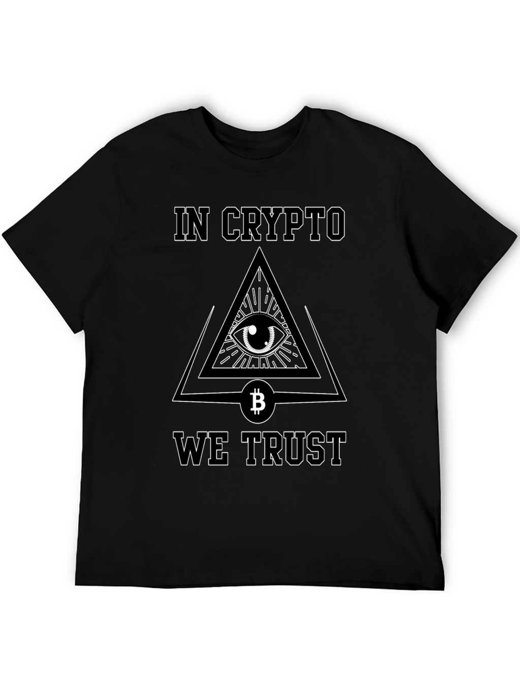 In Crypto We Trust T-Shirt Bitcoin All Seeing Eye