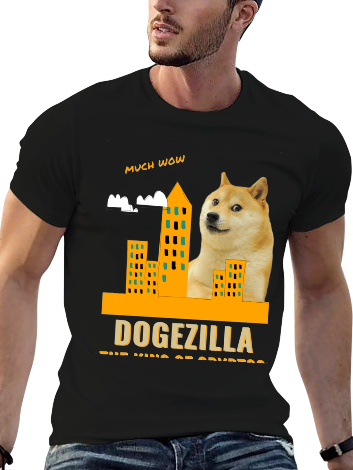 Dogezilla T-Shirt - King of Crypto - Much Wow!
