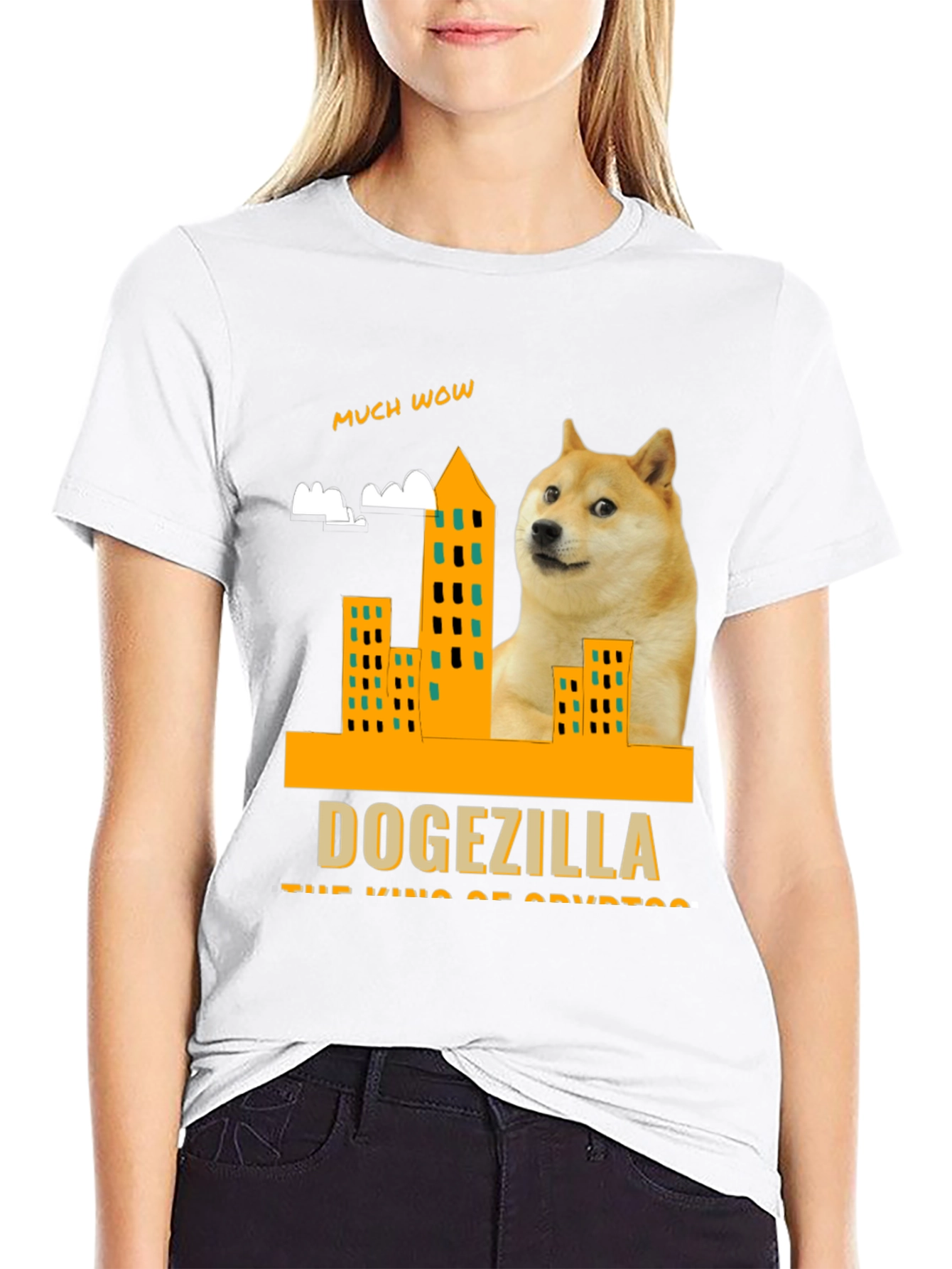 Dogezilla T-Shirt - King of Crypto - Much Wow!