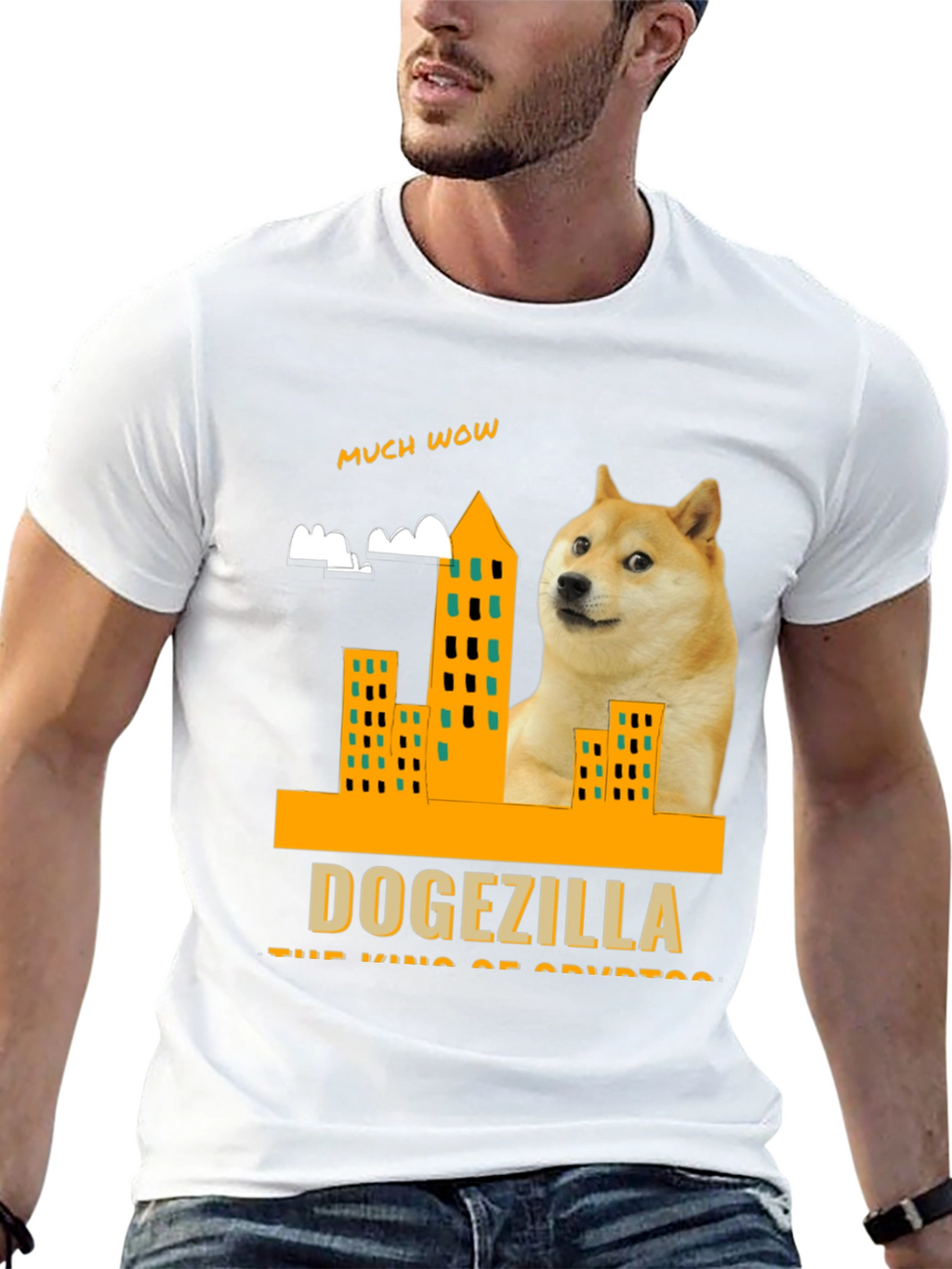 Dogezilla T-Shirt - King of Crypto - Much Wow!