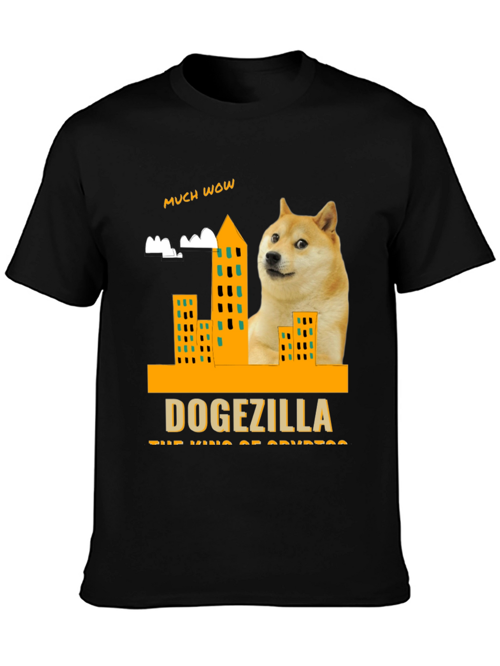 Dogezilla T-Shirt - King of Crypto - Much Wow!
