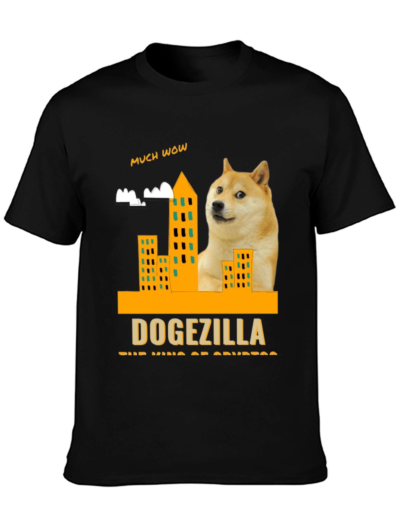 Dogezilla T-Shirt - King of Crypto - Much Wow!