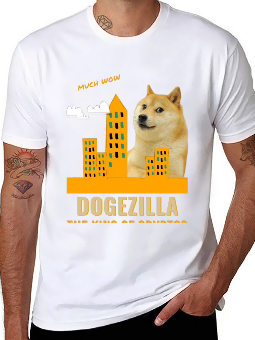 Dogezilla T-Shirt - King of Crypto - Much Wow!