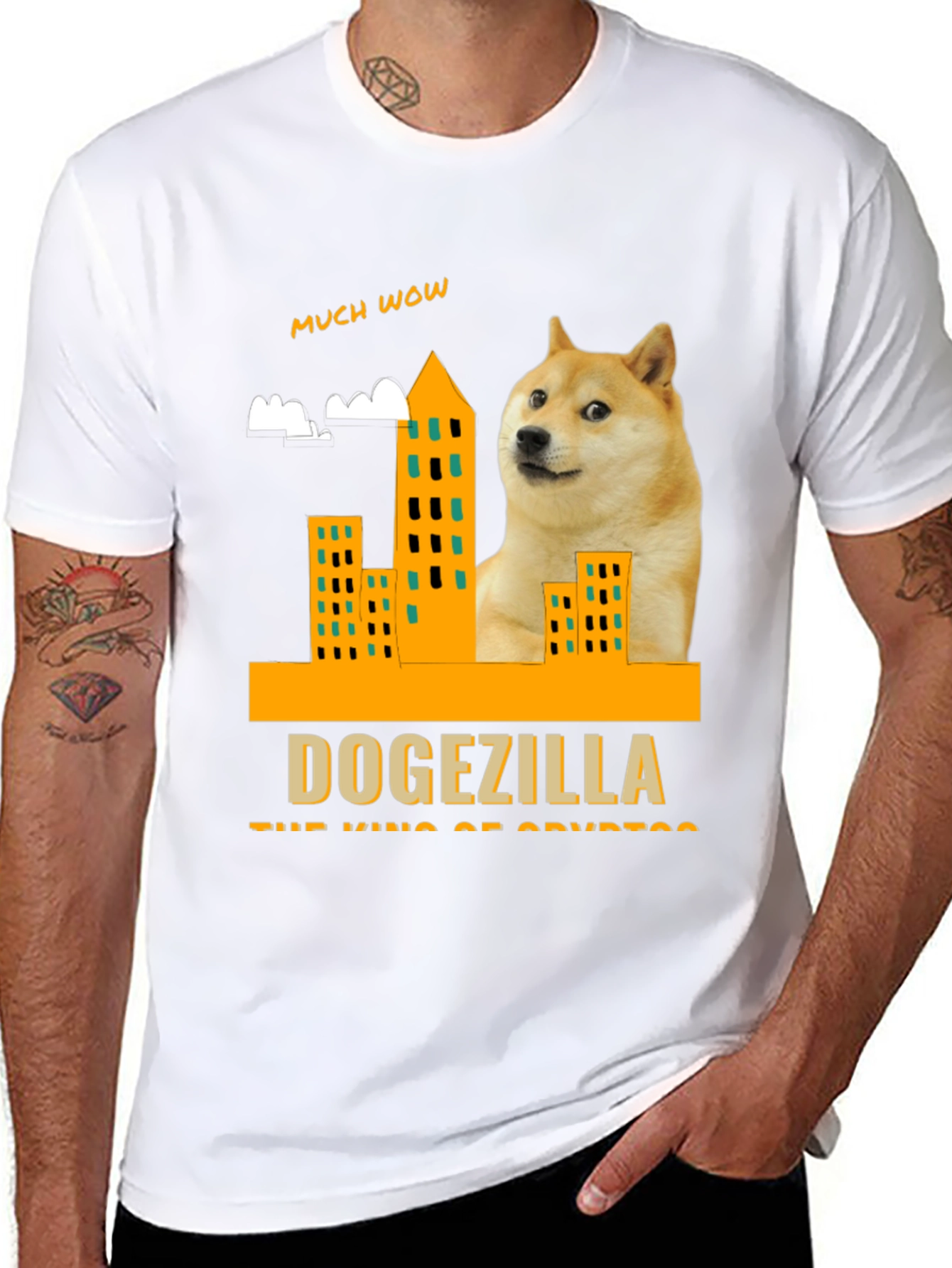 Dogezilla T-Shirt - King of Crypto - Much Wow!