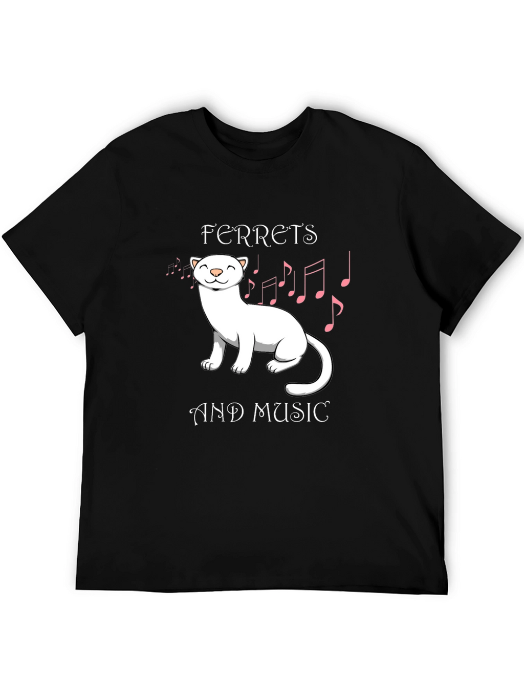 Ferret and Music Graphic Tee