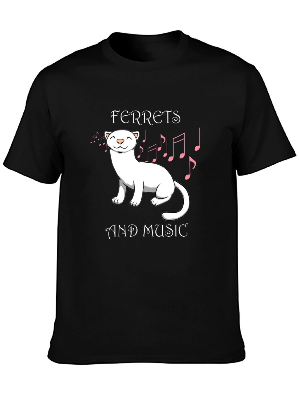 Ferret and Music Graphic Tee