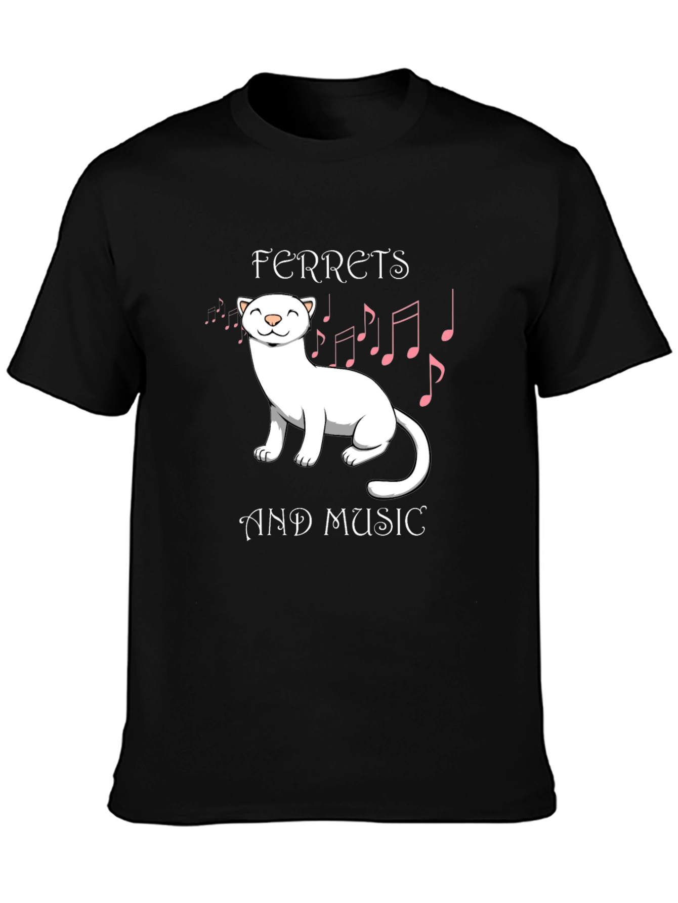 Ferret and Music Graphic Tee