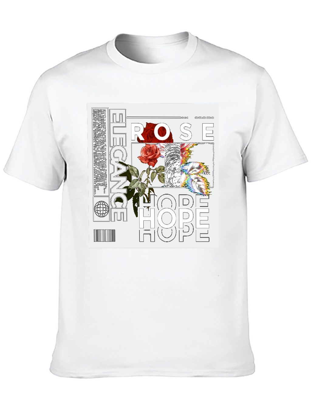 Elegant Rose Hope Graphic Tee