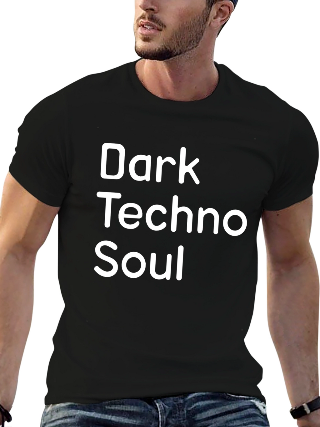 Dark Techno Soul Graphic Tee - Stylish Music Shirt