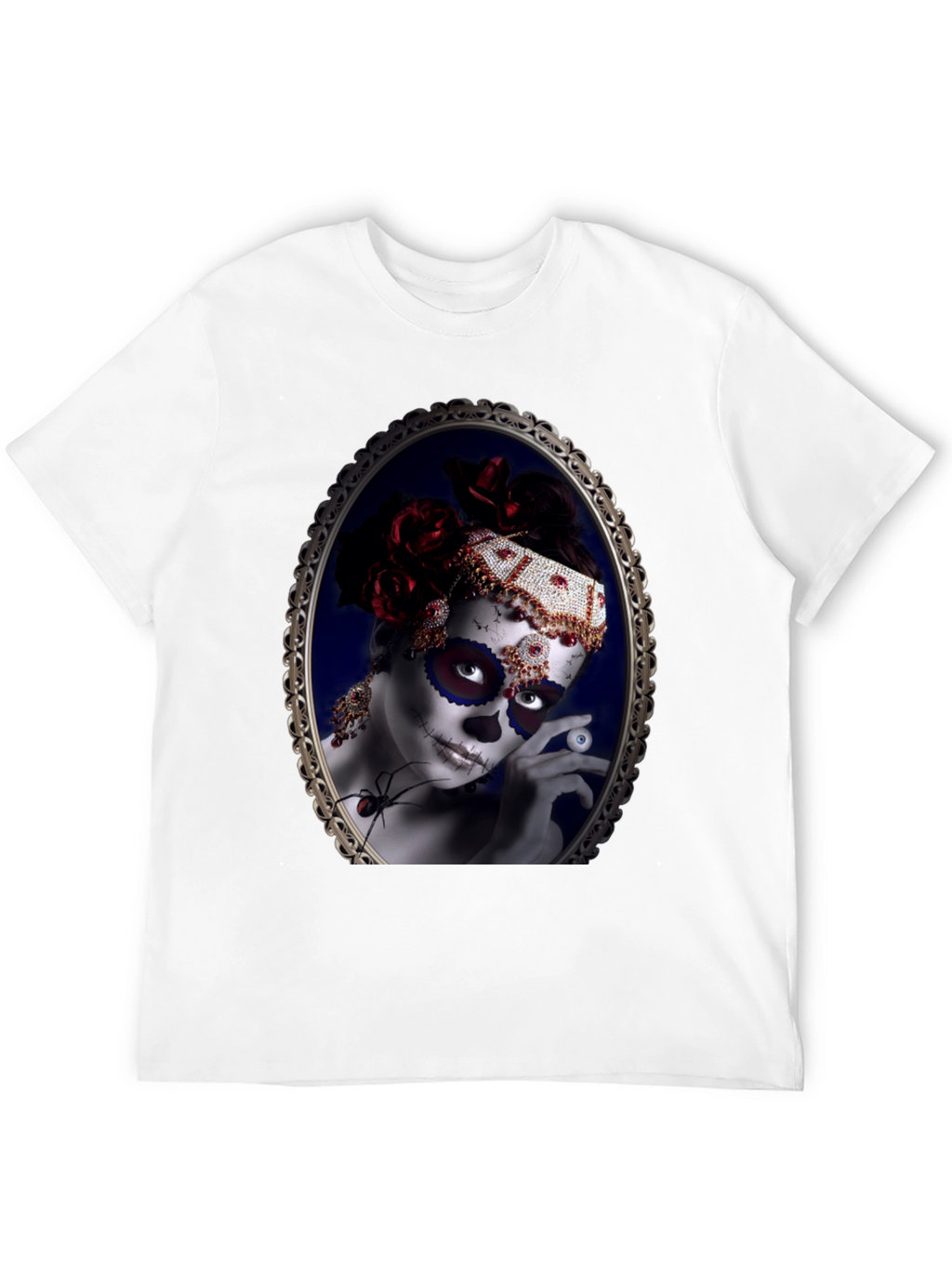 Sugar Skull Woman Black T-Shirt