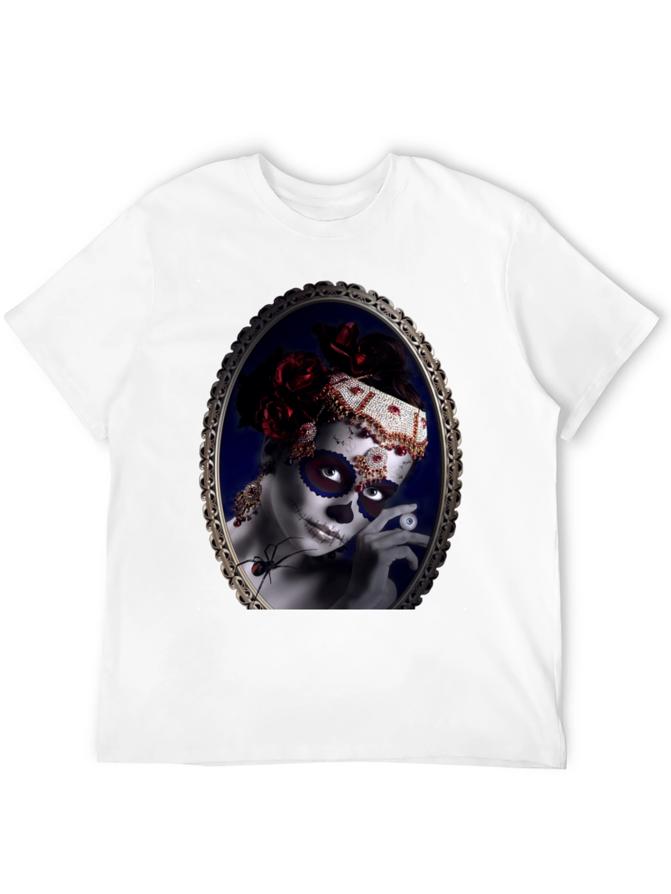 Sugar Skull Woman Black T-Shirt
