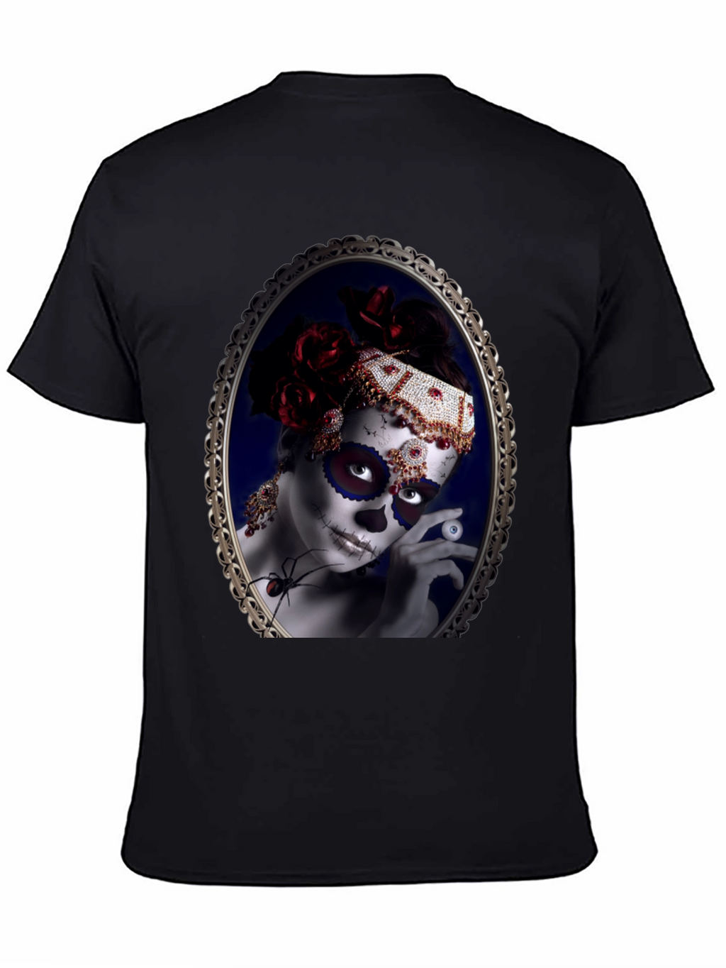 Sugar Skull Woman Black T-Shirt