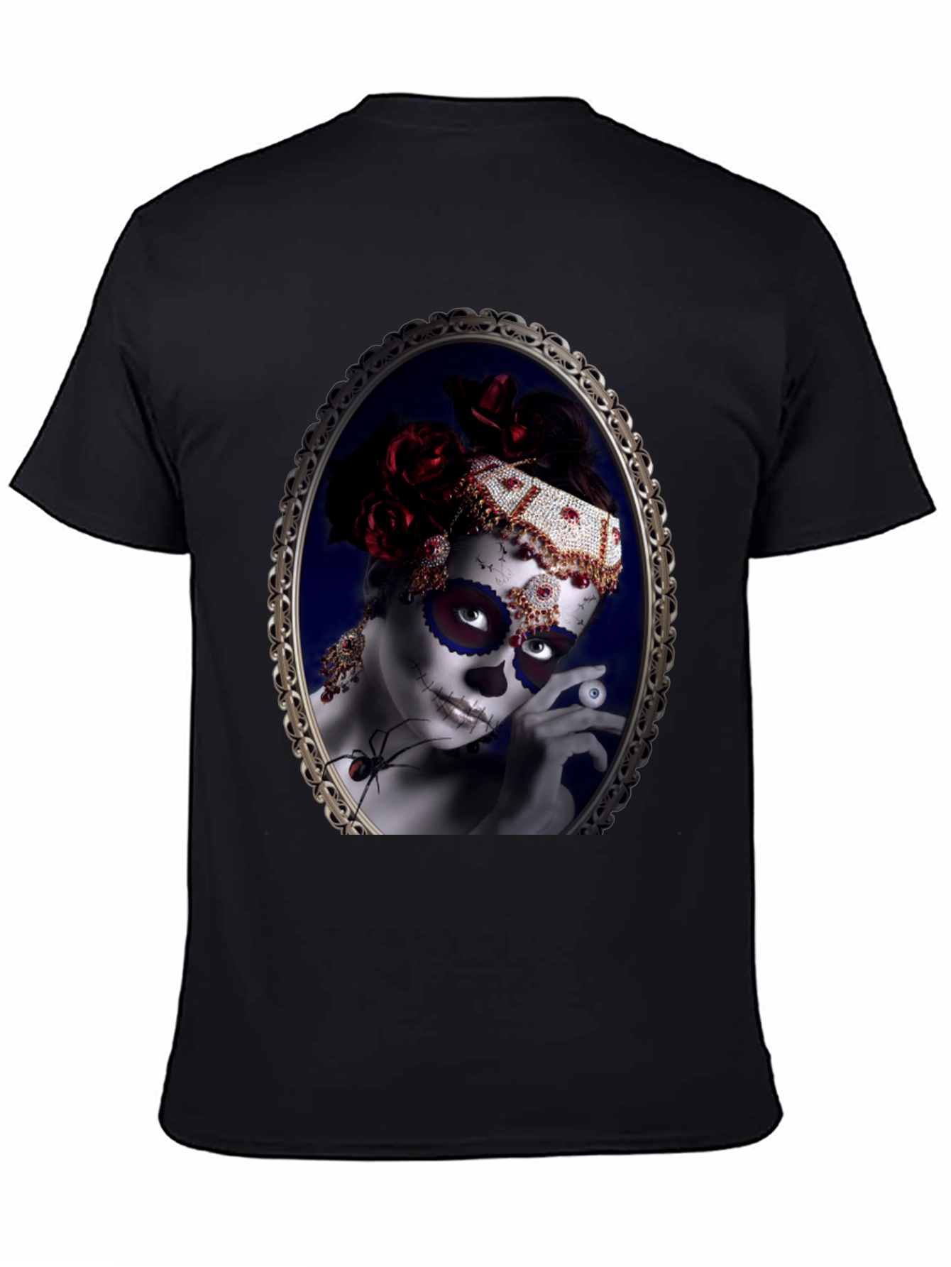 Sugar Skull Woman Black T-Shirt