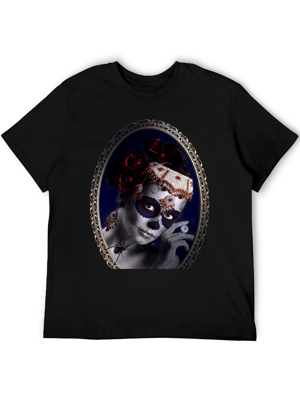 Sugar Skull Woman Black T-Shirt