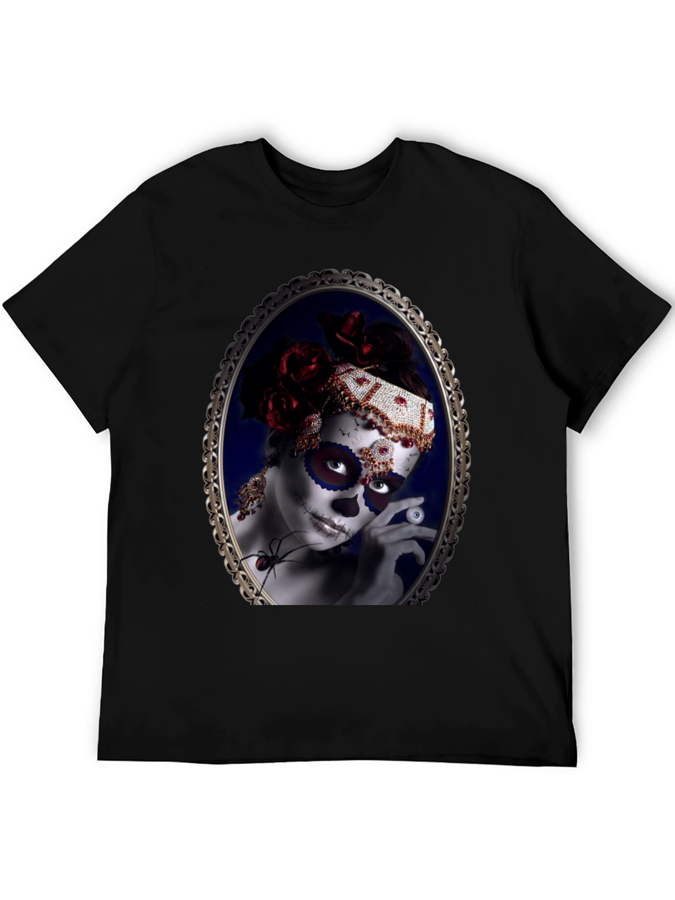 Sugar Skull Woman Black T-Shirt